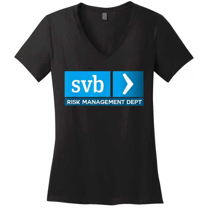 SVB Risk Management Team Svb Risk Management Department Women's V-Neck T-Shirt