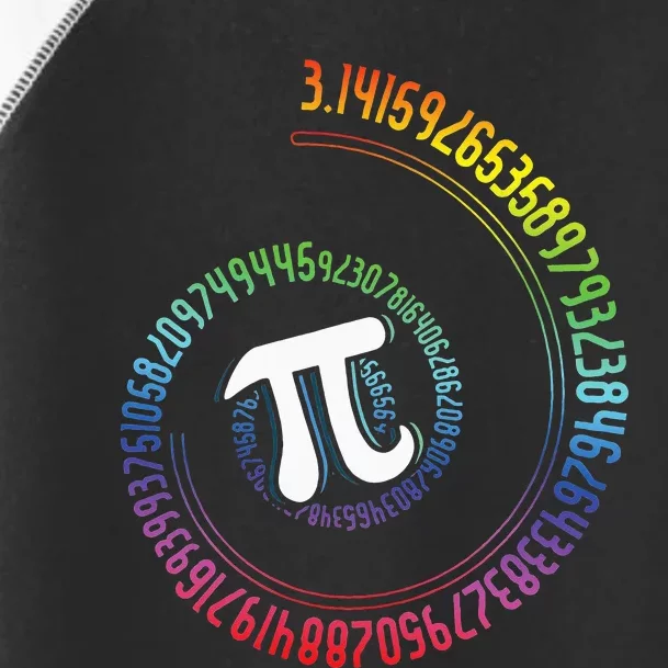 Spiral Rainbow Nerd Math Geek Mathematician Pi Day Toddler Fine Jersey T-Shirt