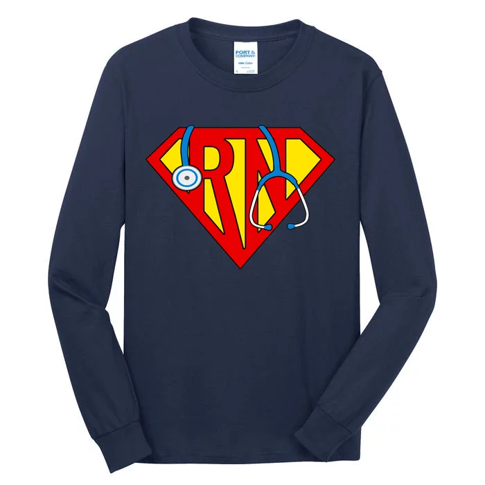 Super RN Nurse Register Nurse Halloween Costume Tall Long Sleeve T-Shirt