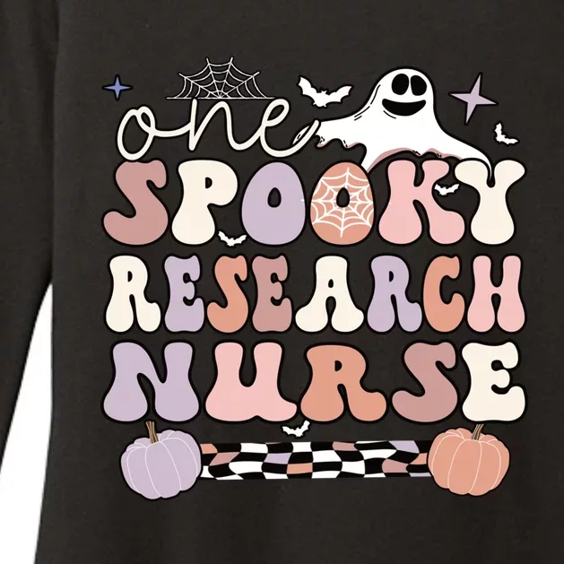 Spooky Research Nurse Halloween Research Nursing Gift Womens CVC Long Sleeve Shirt