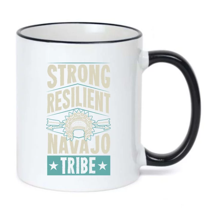 Strong Resilient Navajo Tribe Pride Native Tribal Pattern Funny Gift Black Color Changing Mug