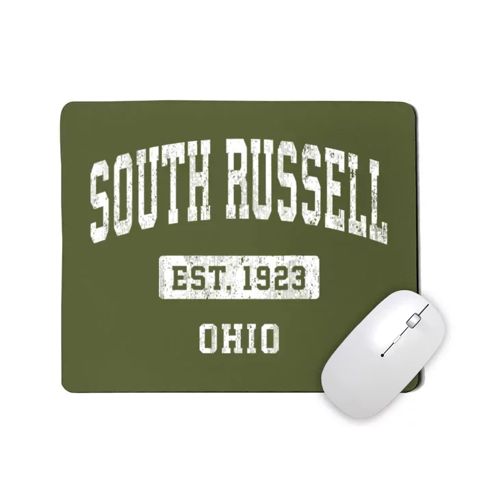 South Russell Ohio Oh Vintage Sports Established Design Mousepad