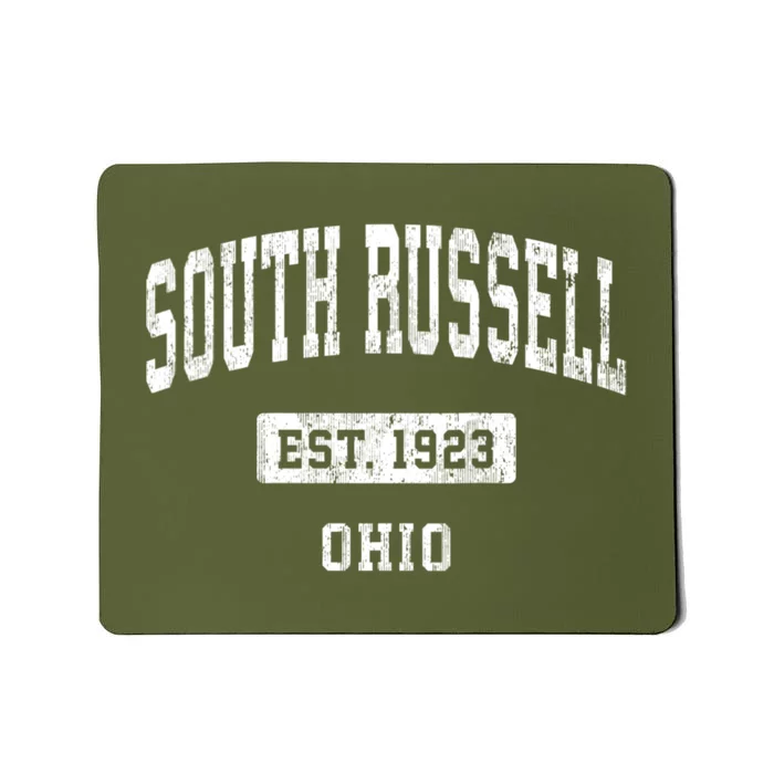 South Russell Ohio Oh Vintage Sports Established Design Mousepad