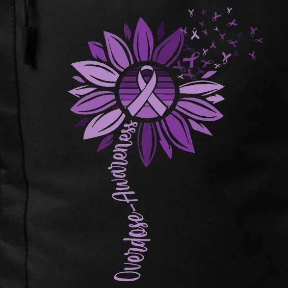 Sunflower Ribbons Overdose Awareness Daily Commute Backpack