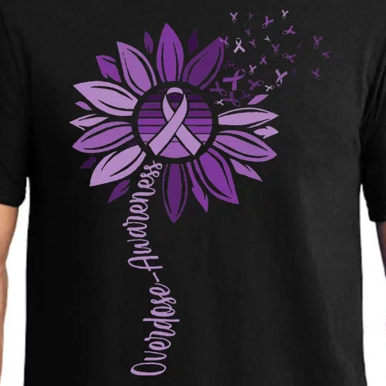 Sunflower Ribbons Overdose Awareness Pajama Set