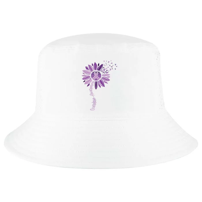 Sunflower Ribbons Overdose Awareness Cool Comfort Performance Bucket Hat