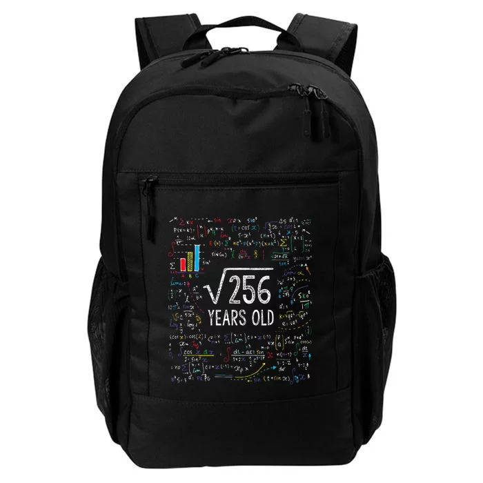 Square Root Of 256 16th Birthday 16 Year Old Gifts Math Bday Daily Commute Backpack