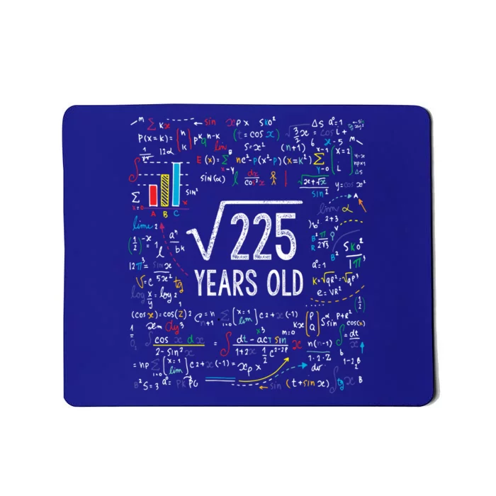 Square Root Of 225 15th Birthday Gift 15 Year Old Gifts Math Bday Gift Mousepad