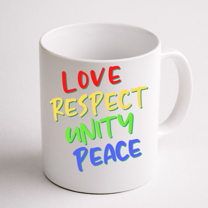 Stop Racism Our Lives Matter Black Equality Social Justice Gift Front & Back Coffee Mug