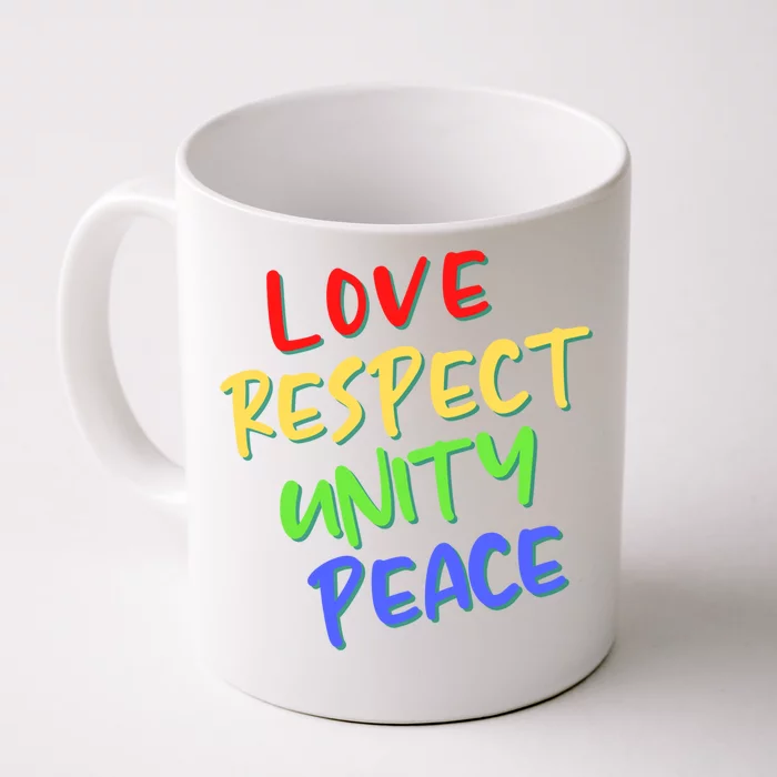 Stop Racism Our Lives Matter Black Equality Social Justice Gift Front & Back Coffee Mug