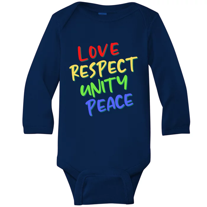 Stop Racism Our Lives Matter Black Equality Social Justice Gift Baby Long Sleeve Bodysuit