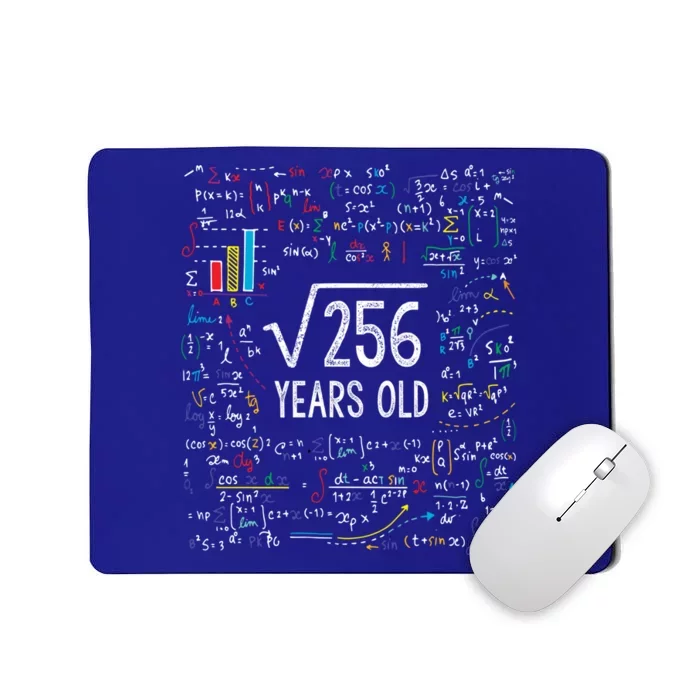 Square Root Of 256 16th Birthday Funny Gift 16 Year Old Gifts Math Bday Mousepad