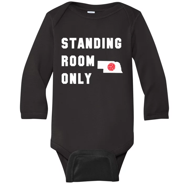 Standing Room Only Volleyball Baby Long Sleeve Bodysuit