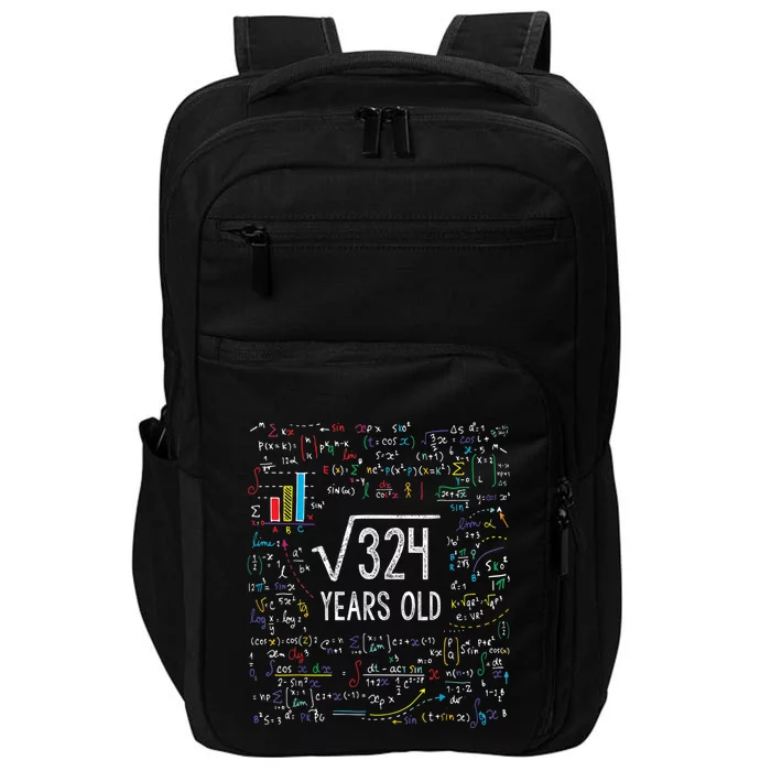 Square Root Of 324 18th Birthday 18 Year Old Funny Gift Math Bday Cute Gift Impact Tech Backpack