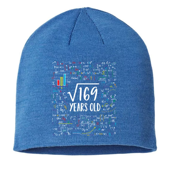 Square Root Of 169 13th Birthday Gift 13 Year Old Gifts Math Bday Gift 8 1/2in Sustainable Knit Beanie