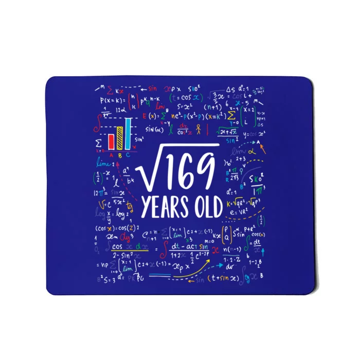 Square Root Of 169 13th Birthday Gift 13 Year Old Gifts Math Bday Gift Mousepad