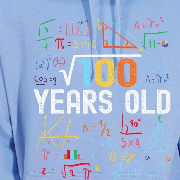 Square Root Of 100 10th Birthday 10 Years Old Birthday Unisex Surf Hoodie