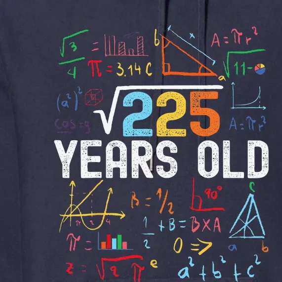 Square Root Of 225 15th Birthday 15 Years Old Birthday Premium Hoodie