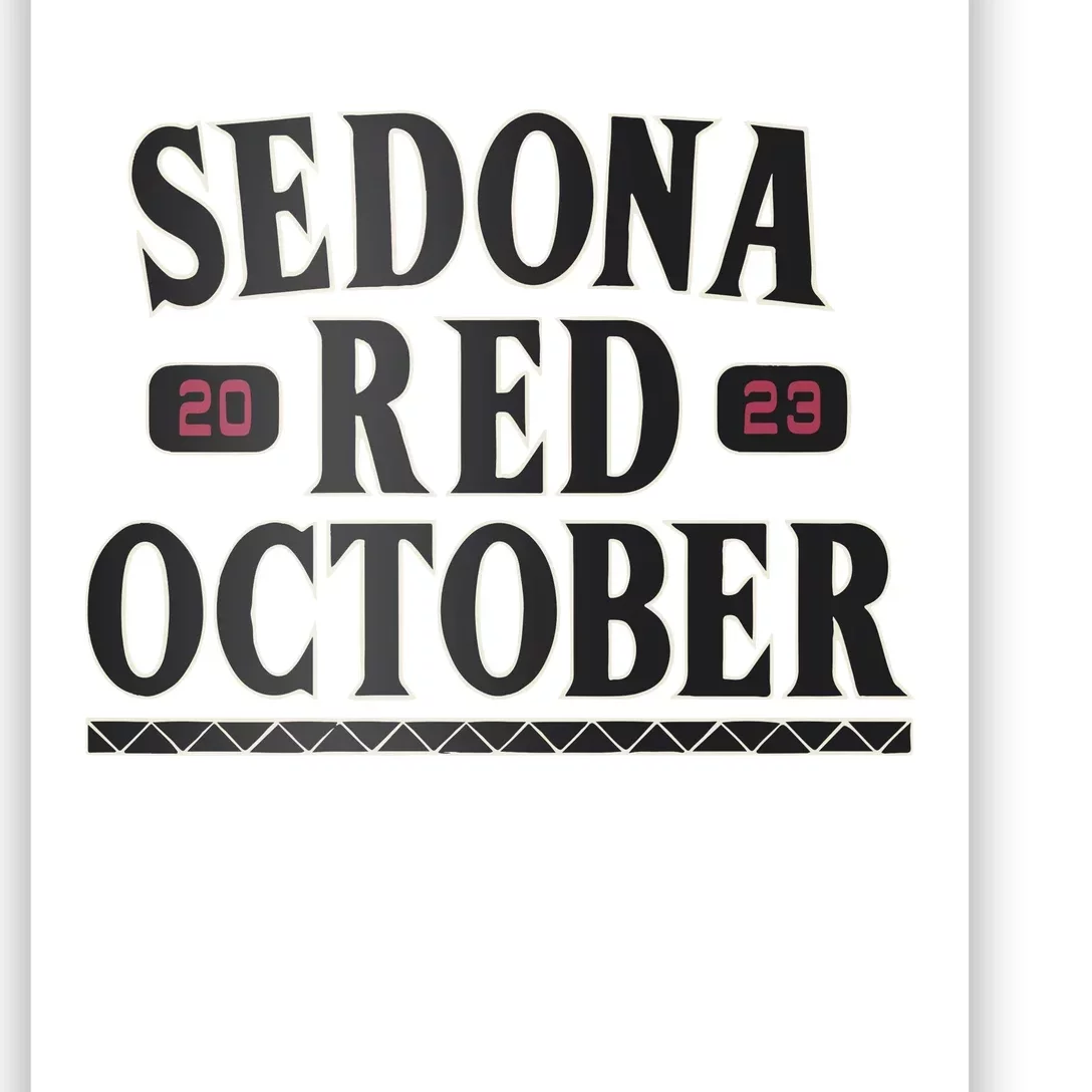 Sedona Red October Poster