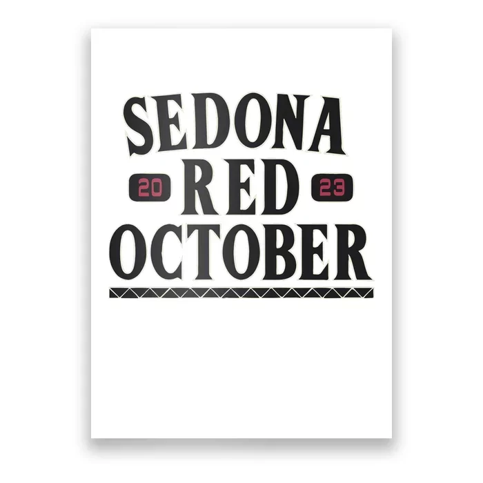 Sedona Red October Poster