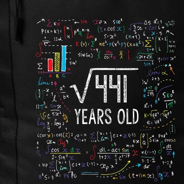 Square Root Of 441 21st Birthday 21 Year Old Gifts Math Bday Daily Commute Backpack