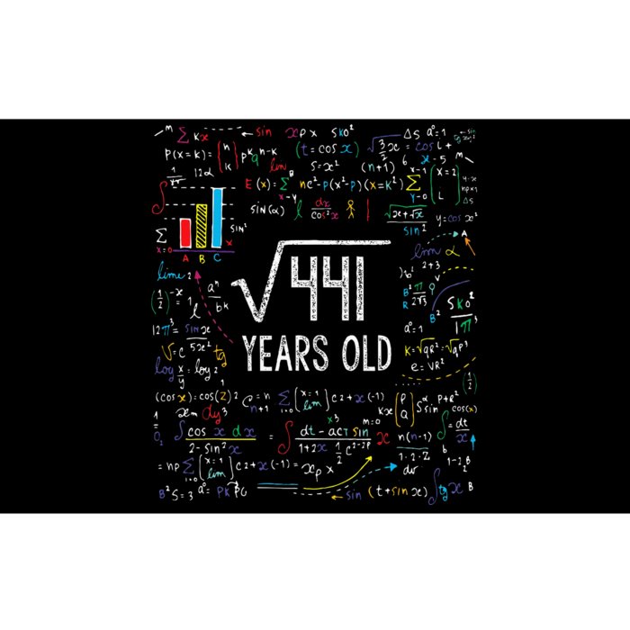 Square Root Of 441 21st Birthday 21 Year Old Gifts Math Bday Bumper Sticker