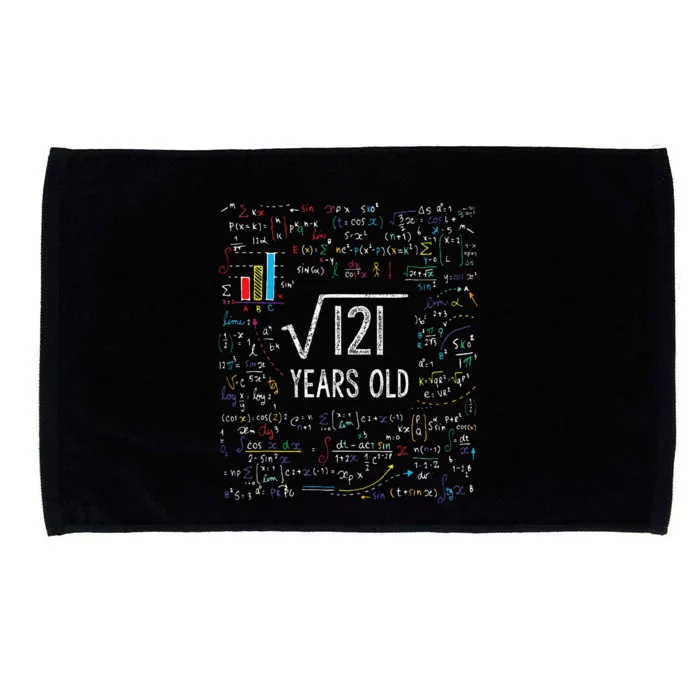 Square Root Of 121 11th Birthday 11 Year Old Gifts Math Bday Microfiber Hand Towel