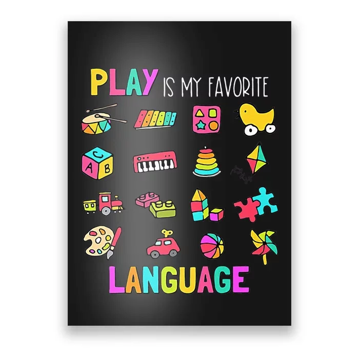 Speech Rapy Play Is My Favorite Language Slp Rapist Poster