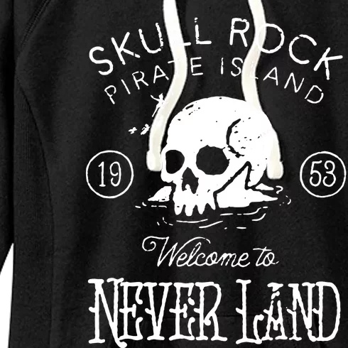 Skull Rock Pirate Island Never Land Women's Fleece Hoodie