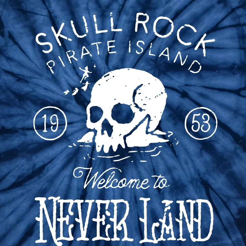 Skull Rock Pirate Island Never Land Tie-Dye T-Shirt