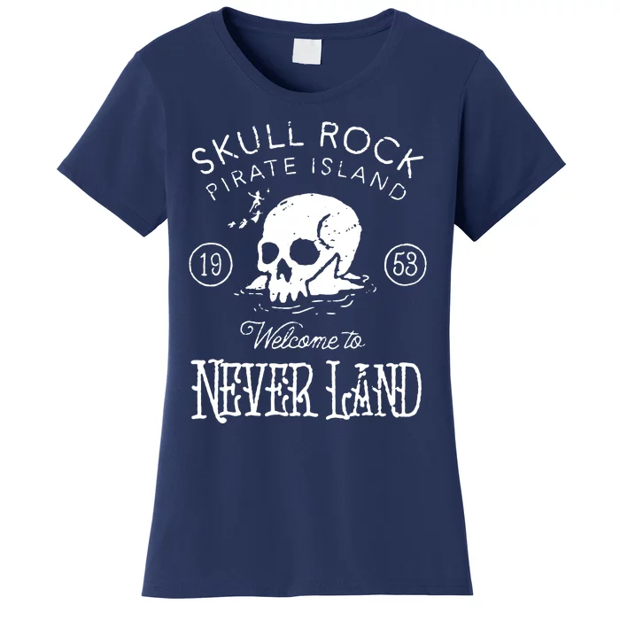 Skull Rock Pirate Island Never Land Women's T-Shirt