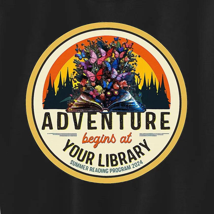 Summer Reading Program 2024 Adventure Begins At Your Library Kids Sweatshirt