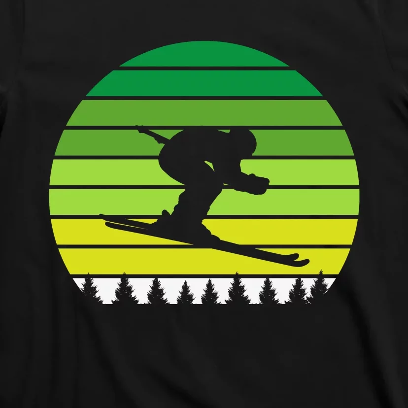 Snowboarder Retro Patricks Day T-Shirt