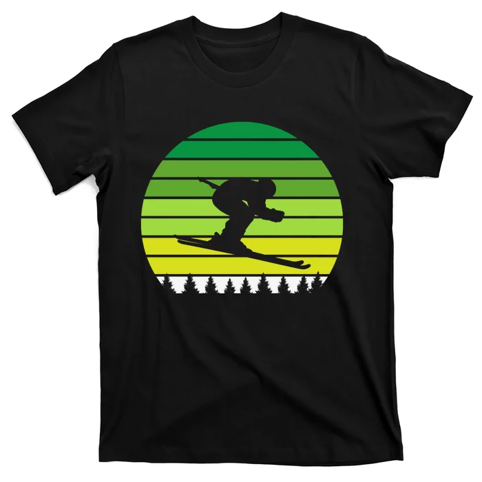 Snowboarder Retro Patricks Day T-Shirt