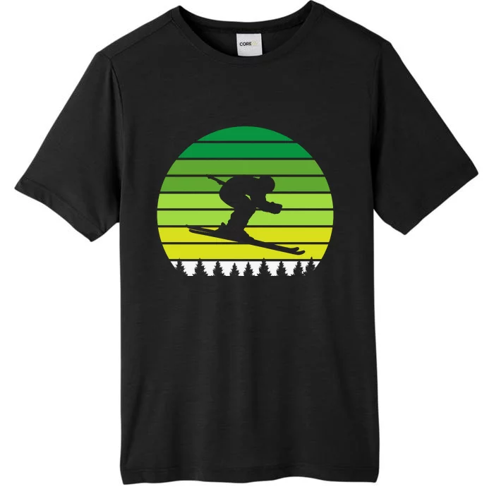 Snowboarder Retro Patricks Day ChromaSoft Performance T-Shirt