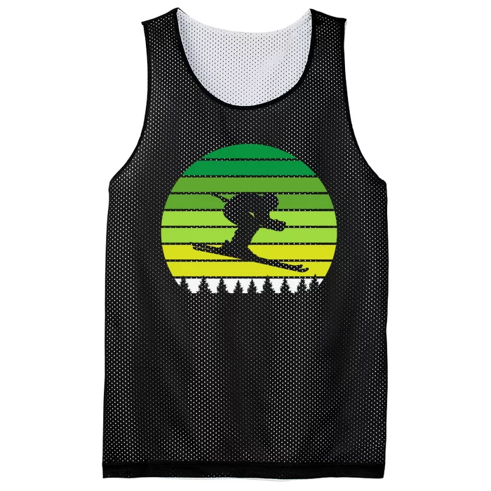 Snowboarder Retro Patricks Day Mesh Reversible Basketball Jersey Tank