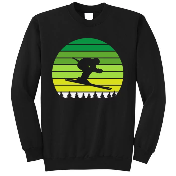 Snowboarder Retro Patricks Day Tall Sweatshirt