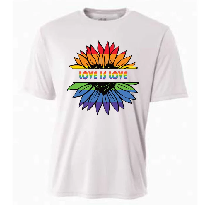 Sunflower Rainbow Pride Graphic Cooling Performance Crew T-Shirt