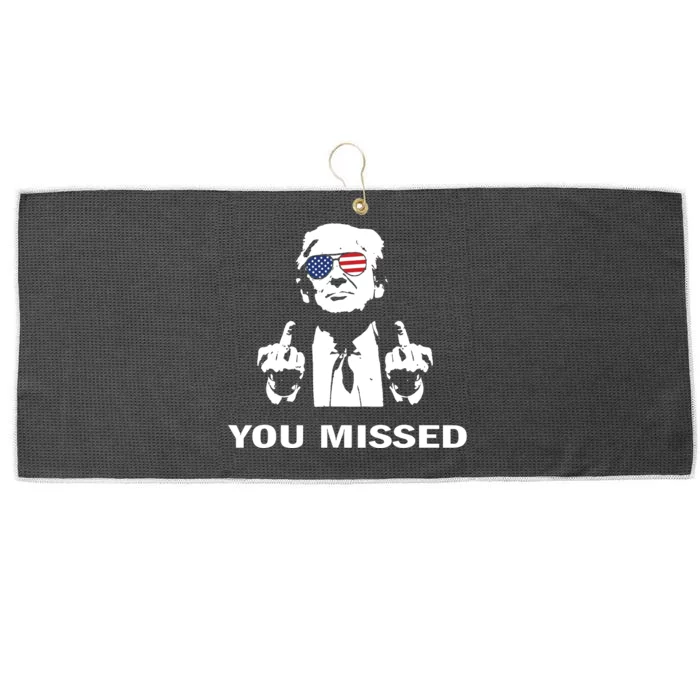 Shot Republican Pro Trump President 2024 Large Microfiber Waffle Golf Towel