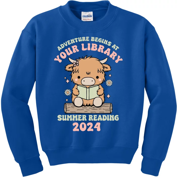 Summer Reading Program 2024 Adventure Begins At Your Library Gift Kids Sweatshirt