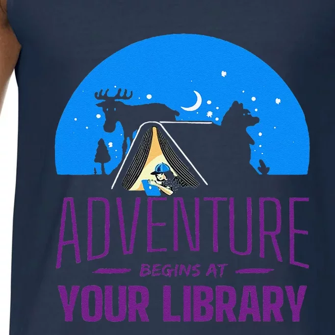 Summer Reading Program 2024 Adventure Begins At Your Library Comfort Colors® Tank Top