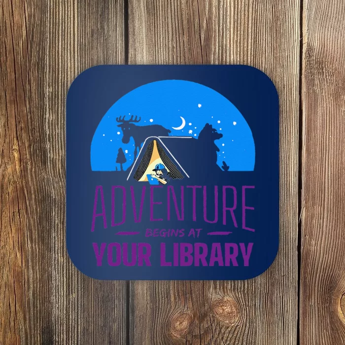 Summer Reading Program 2024 Adventure Begins At Your Library Coaster