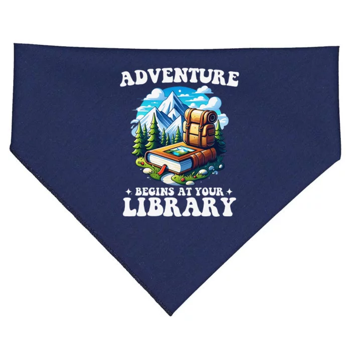 Summer Reading Program 2024 Adventure Begins At Your Library USA-Made Doggie Bandana