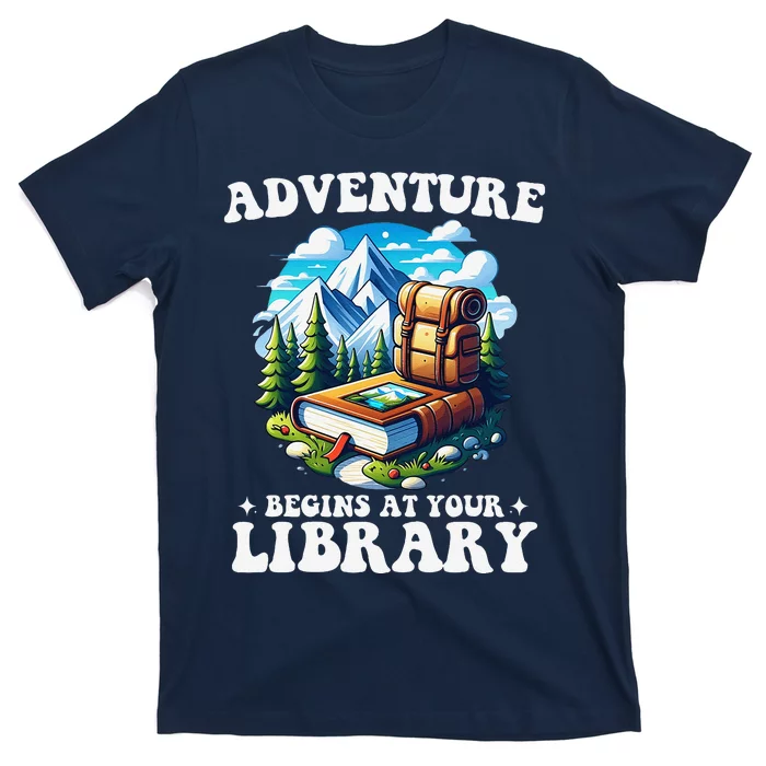 Summer Reading Program 2024 Adventure Begins At Your Library T-Shirt