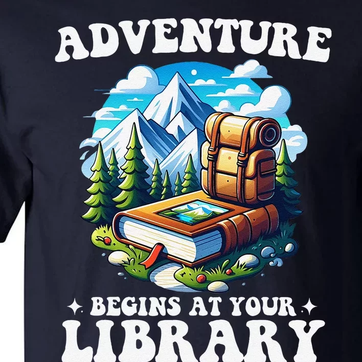 Summer Reading Program 2024 Adventure Begins At Your Library Tall T-Shirt