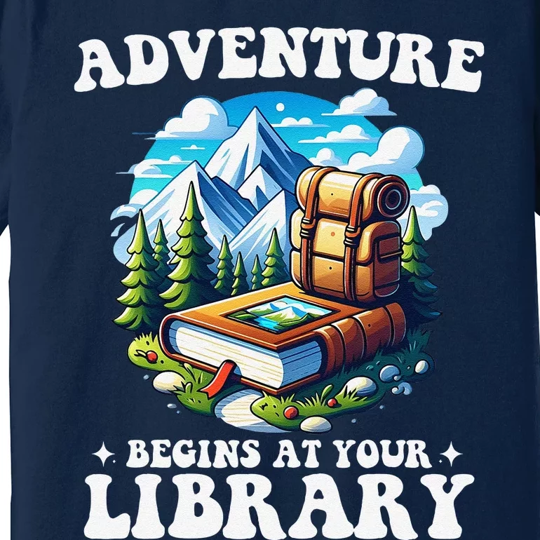 Summer Reading Program 2024 Adventure Begins At Your Library Premium T-Shirt