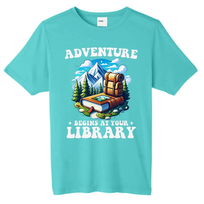 Summer Reading Program 2024 Adventure Begins At Your Library ChromaSoft Performance T-Shirt