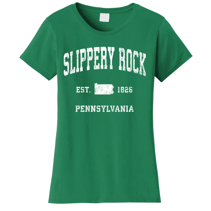 Slippery Rock Pennsylvania Pa Vintage Athletic Sports Women's T-Shirt