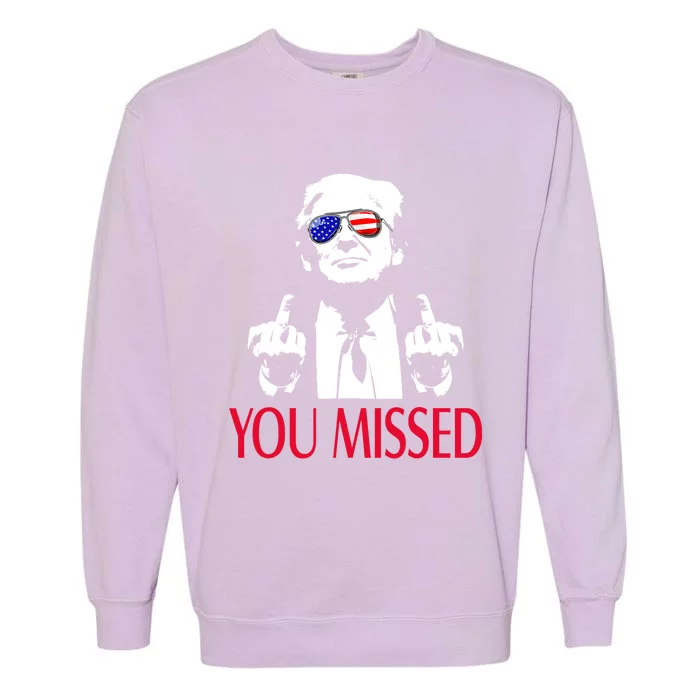 Shot Republican Pro Trump President 2024Youre Attending Political Event Run Garment-Dyed Sweatshirt