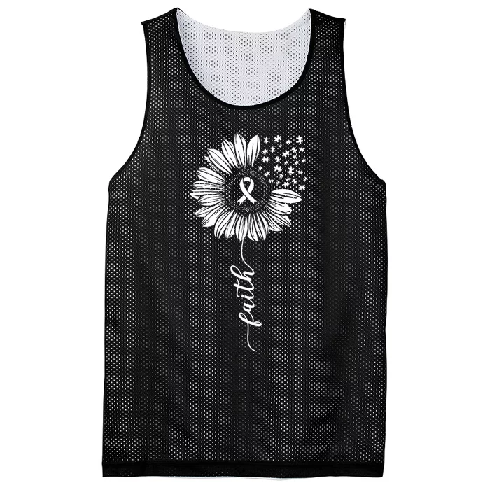 Sunflower Ribbon Purple AlzheimerS Awareness Mesh Reversible Basketball Jersey Tank